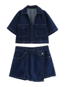 Denim Skirt Set