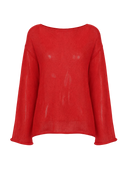 Sheer Knit Batwing Top