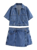 Denim Skirt Set