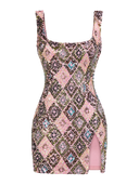 Luxe Diamond Mini Dress