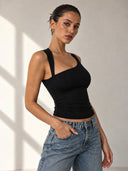 Luxe Asymmetry Top