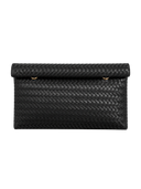 Woven Foldover Clutch