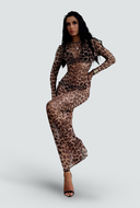 TESSA-Wild Print Maxi Dress