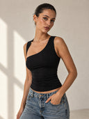 Luxe Asymmetry Top