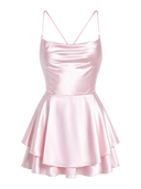 Satin Flare Romper