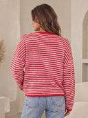 Striped Button Cardigan