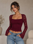 Luxe Lace Sleeve Top
