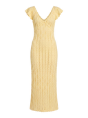 Ruffle Knit Maxi Dress