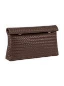 Woven Foldover Clutch