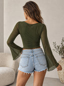 Bloom Mesh Crop Top