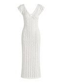 Ruffle Knit Maxi Dress