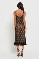 Zoya-Black Mesh Gown