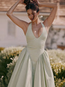 Noelia-Halter Midi Dress