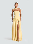 Noor-Asymmetry Slit Dress