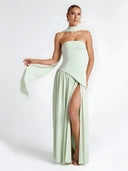 Noor-Asymmetry Slit Dress