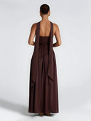 Noor-Asymmetry Slit Dress