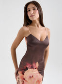 Alina-Satin Maxi Dress