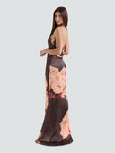 Alina-Satin Maxi Dress