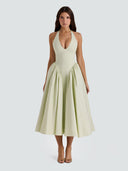 Noelia-Halter Midi Dress