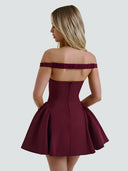 Elora-Halter Mini Dress