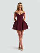 Elora-Halter Mini Dress