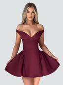 Elora-Halter Mini Dress