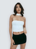 Elva-Strapless Neck Top