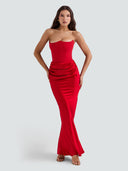 Alba-Drape Maxi Gown