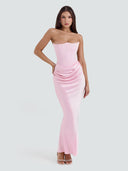 Alba-Drape Maxi Gown