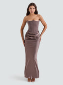 Alba-Drape Maxi Gown
