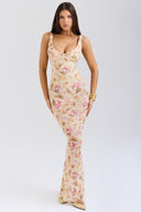 Zara-Ruched Maxi Dress