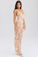 Zara-Ruched Maxi Dress
