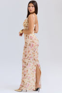 Zara-Ruched Maxi Dress