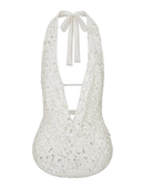 Beaded Cowl Top