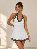 Luxe Lace Dot Dress