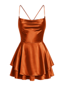 Satin Flare Romper