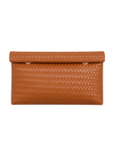 Woven Foldover Clutch