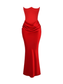 Alba-Drape Maxi Gown