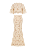 Floral Lace Skirt Set