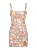 Floral Sequin Mini Dress