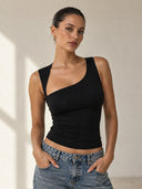 Luxe Asymmetry Top