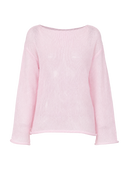 Sheer Knit Batwing Top