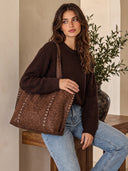 Luxe Studded Tote