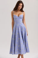 Talia-Floral Bustier Dress