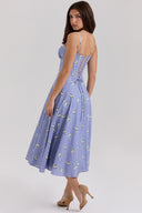 Talia-Floral Bustier Dress