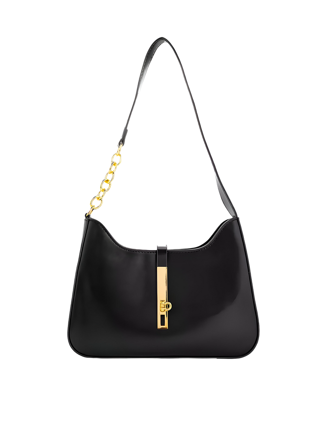 Zoe-Luxe Lock Mini Bag - Vessita