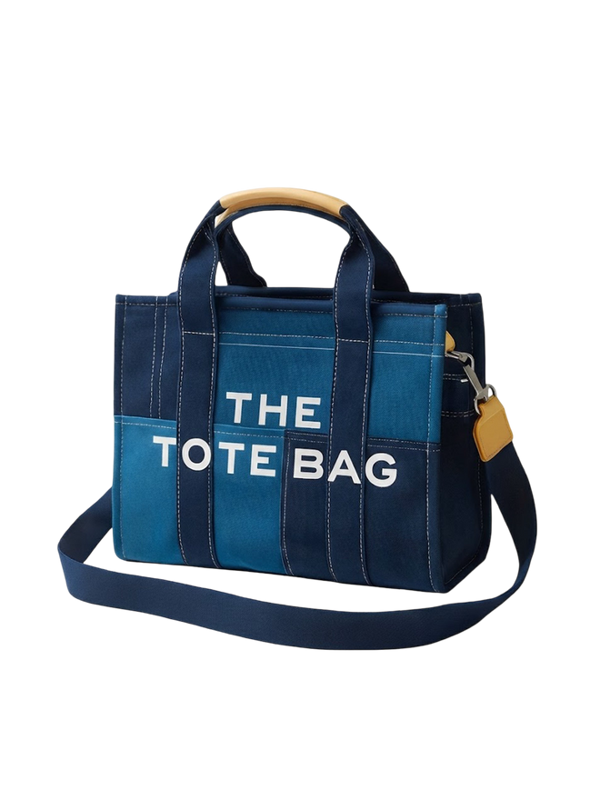 Aria-Denim Tote Bag