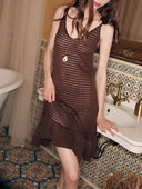 ESME-Knit Ruffle Mini